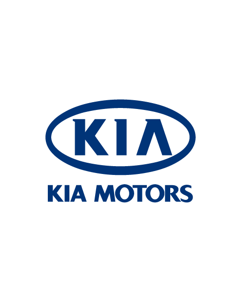 Kia Motors Logo Sticker - Blue