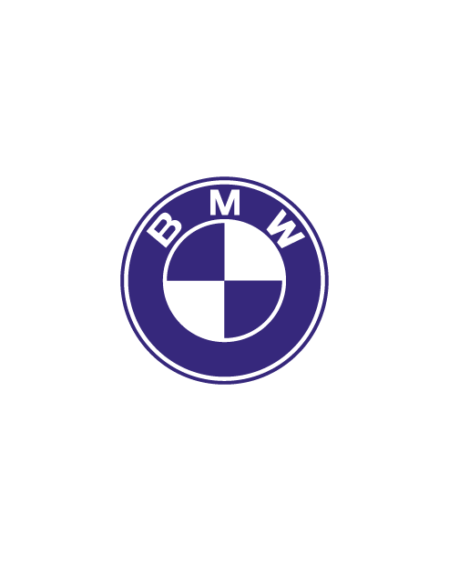 Purple BMW Logo Sticker