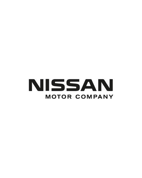 Nissan Motor Company Lettering Sticker - Black