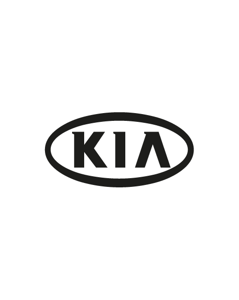 "Kia" Logo Sticker - Black