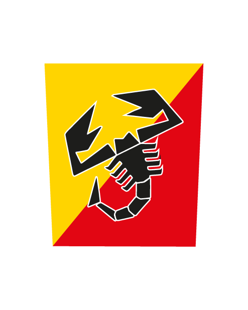 Abarth Roof Sticker Kit - Yellow/Red Scorpion