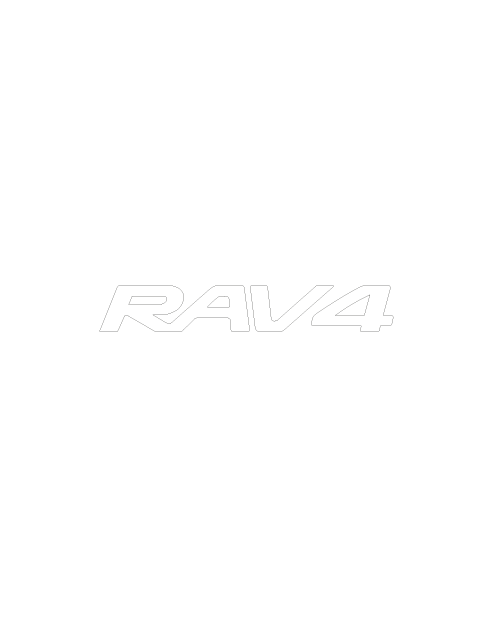 Toyota RAV4 Sticker - White