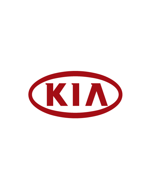 "Kia" Logo Sticker - Red