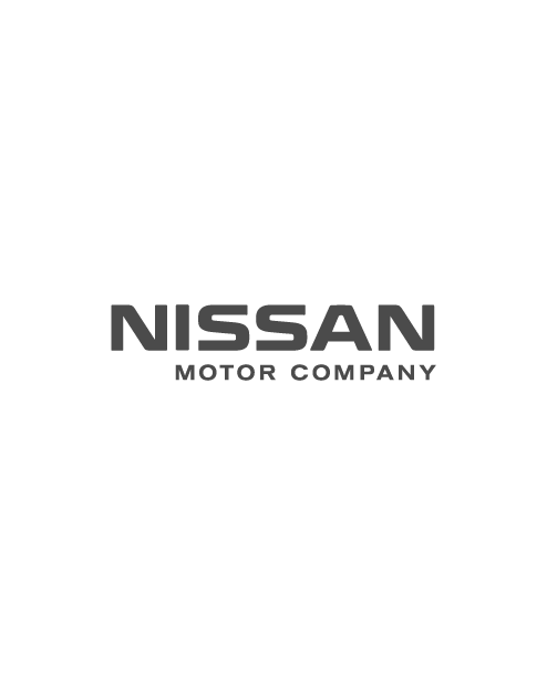 Nissan Motor Company Lettering Sticker - Gray