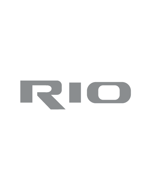 Kia "Rio" Logo Sticker - Grey