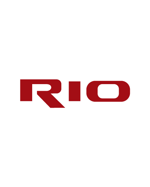 Kia "Rio" Logo Sticker - Red