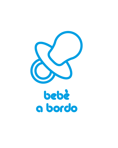 Baby Bottle Sticker with "Baby on Board" Writing