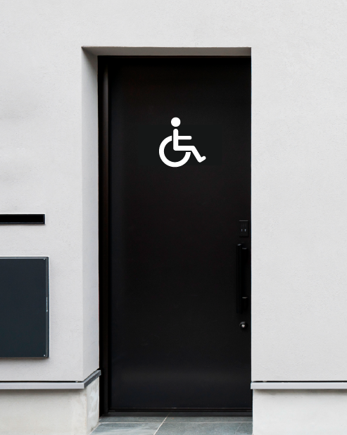 "Disabled" toilet sticker