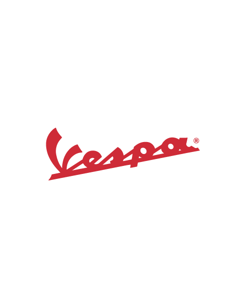 Red Vespa Logo Sticker