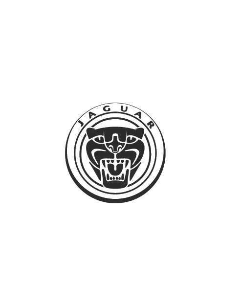Jaguar Circle Logo Sticker - Black