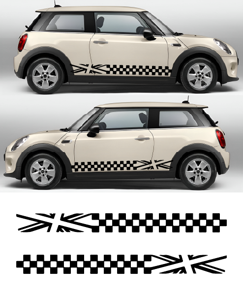 Mini Cooper Side Stripes Kit England