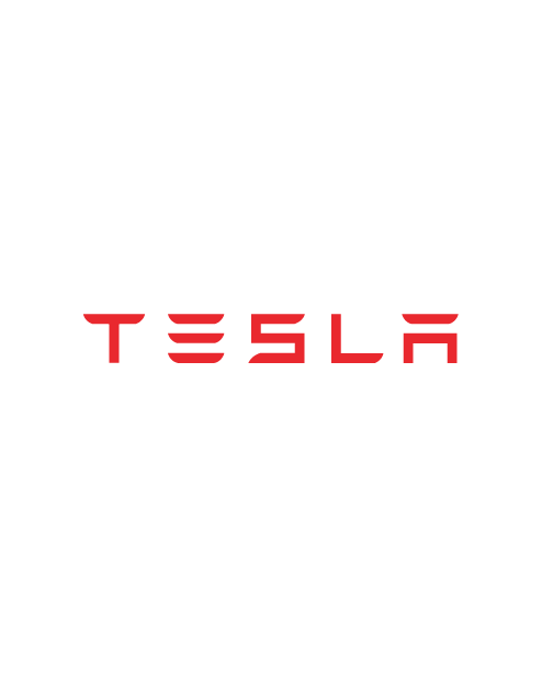 Tesla Logo Sticker - Red