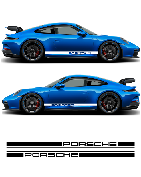 Side strip kit compatible with Porsche 911 GT3