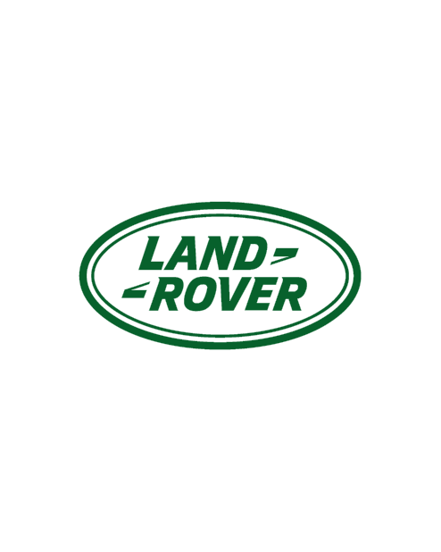 Stylized "Land Rover" Logo Sticker - Green