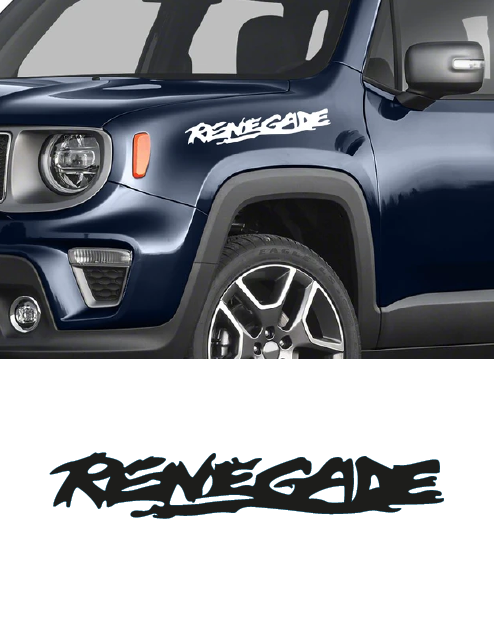 "Renegade" sticker for Jeep