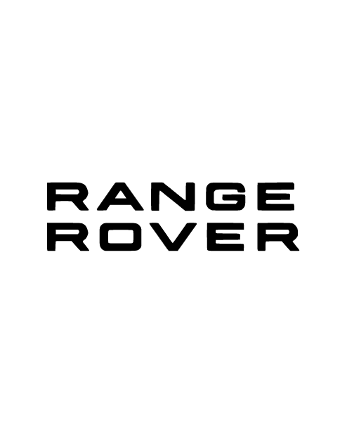 Land Rover "Range Rover" Logo Sticker - Black