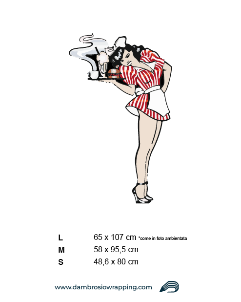 Fridge Sticker - Female Barista