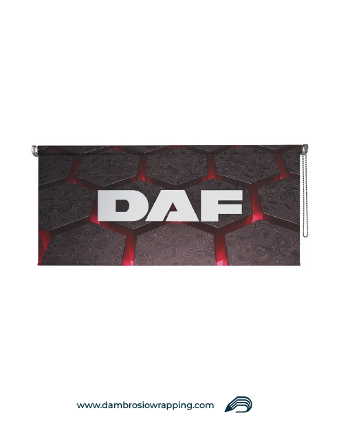 Blackout Roller Blind - DAF Abisso Rosso