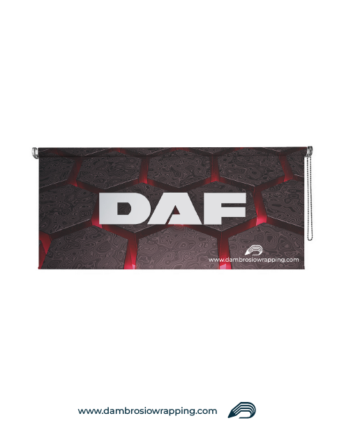 Blackout Roller Blind - DAF Abisso Rosso