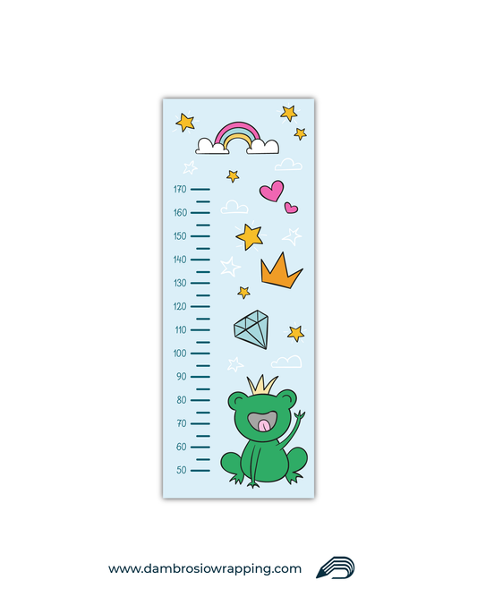 Wall Sticker - Children's Height Chart "Frog"