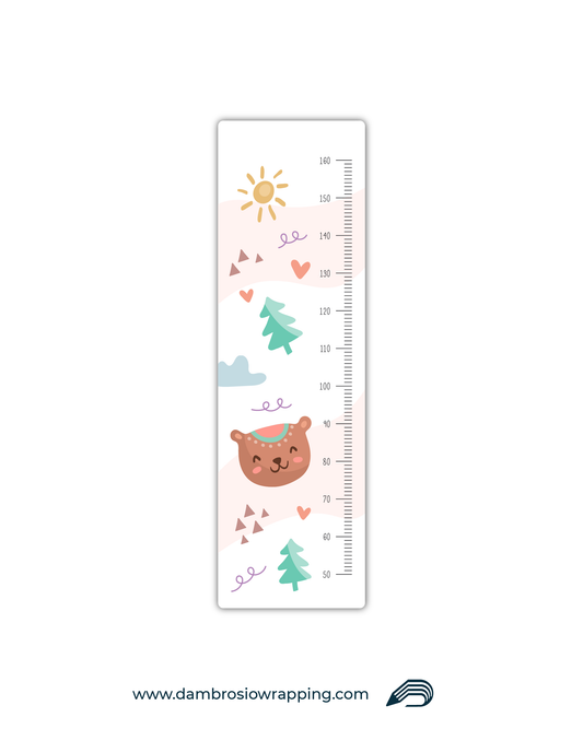 Wall Sticker - Children's Height Chart "Teddy Bear"