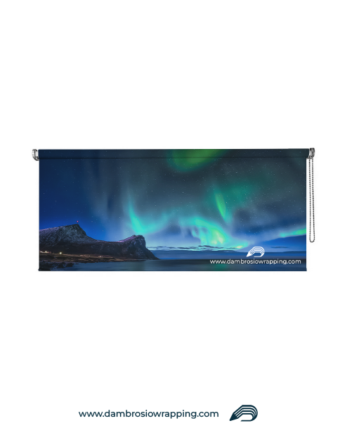 Blackout Roller Blind - Aurora Borealis