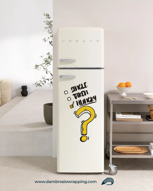 Fridge Sticker - Single, Taken, Hungry