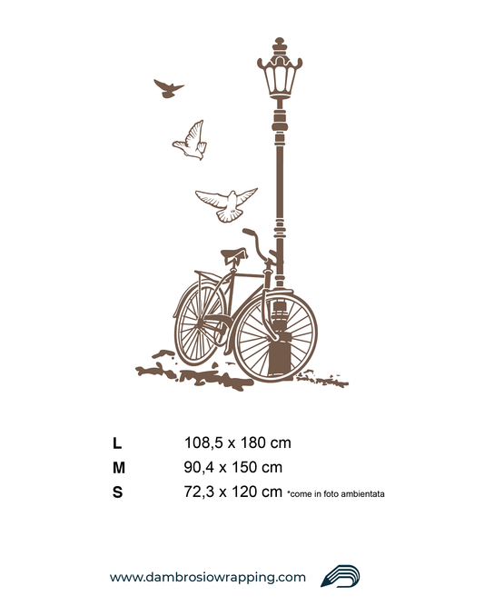 Wall Sticker - Bicycle and Lamp