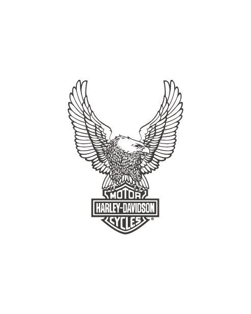 Harley Davidson Motor Eagle Sticker