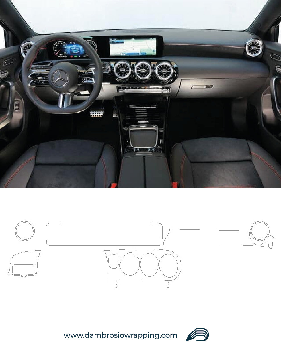 Mercedes Interior Screen Protector Kit - A-Class / A-Class AMG 2025