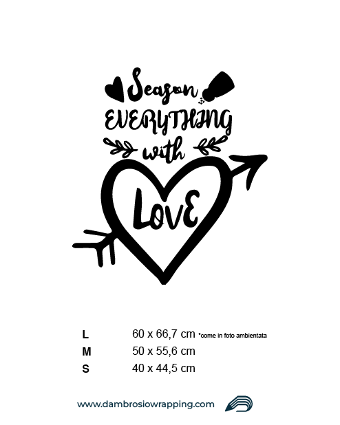 Fridge Sticker - I Season Everything with Love