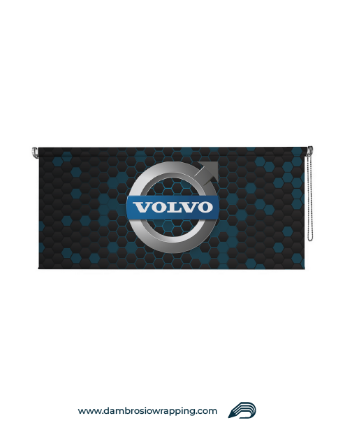Blackout Roller Blind - VOLVO Hexagons
