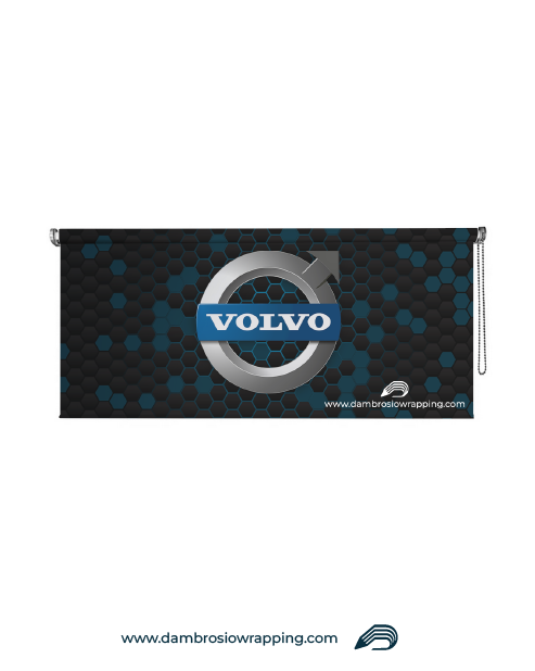 Blackout Roller Blind - VOLVO Hexagons