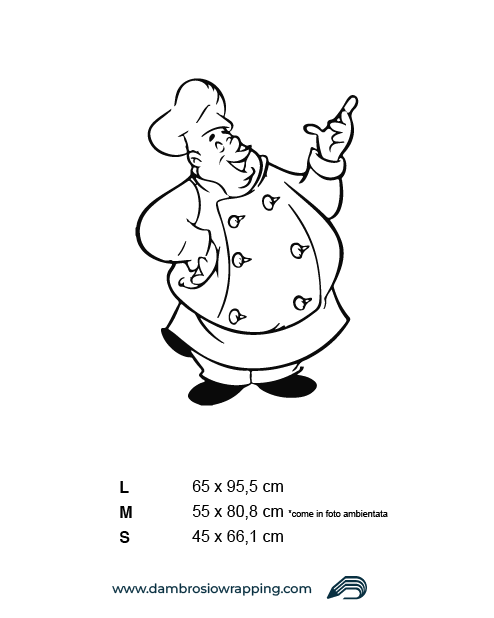 Fridge Sticker - Stylized Chef