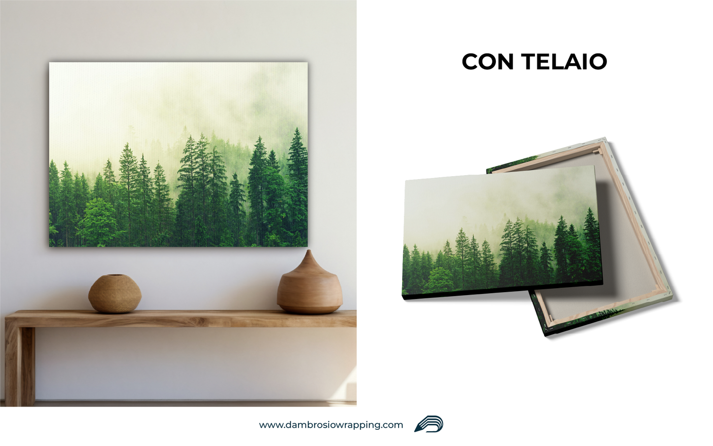 Tela / Quadro Foresta di Pini