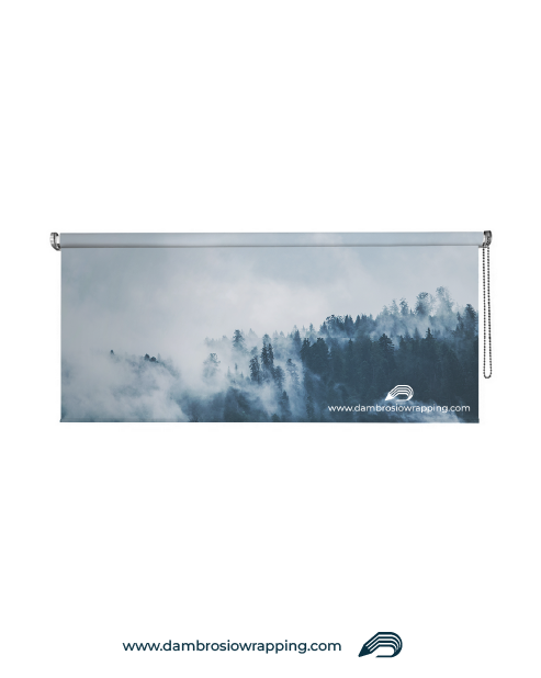 Blackout Roller Blind - Cold Forest