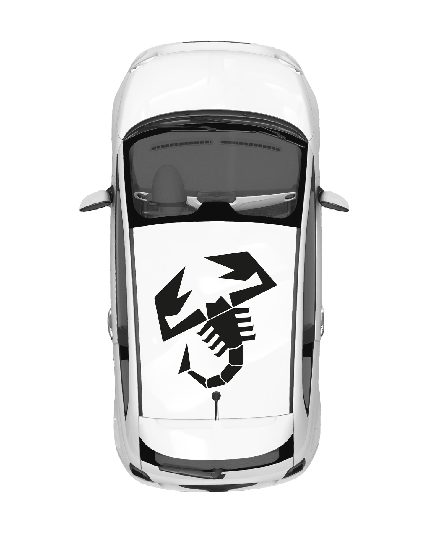 Abarth 500 / 595 / 695 Roof Sticker Kit - Scorpion Only