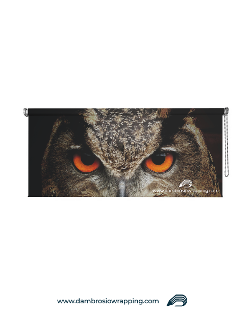 Blackout Roller Blind - Owl