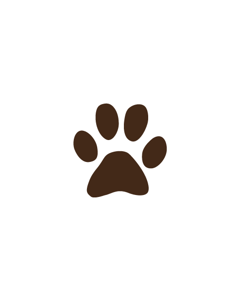 Adesivo impronta Zampa del cane