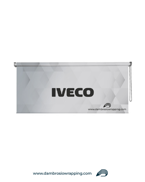 Blackout Roller Blind - IVECO Geometric Light