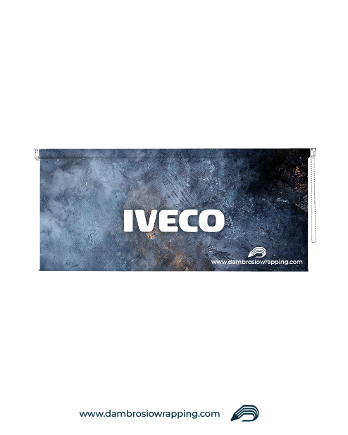 Blackout Roller Blind - IVECO Metal Effect