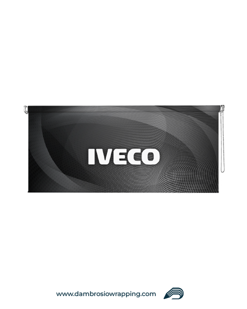 Blackout Roller Blind - IVECO Velo Black
