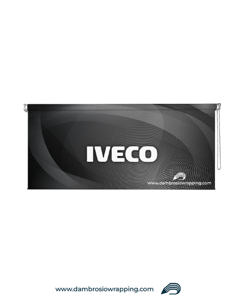Blackout Roller Blind - IVECO Velo Black