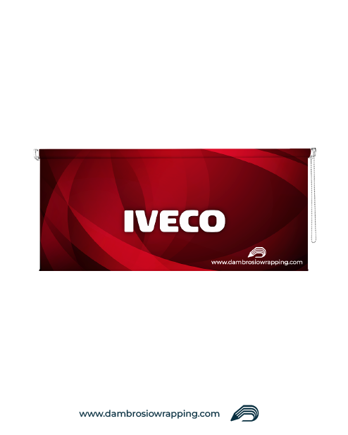 Blackout roller blind - IVECO Velo Rosso