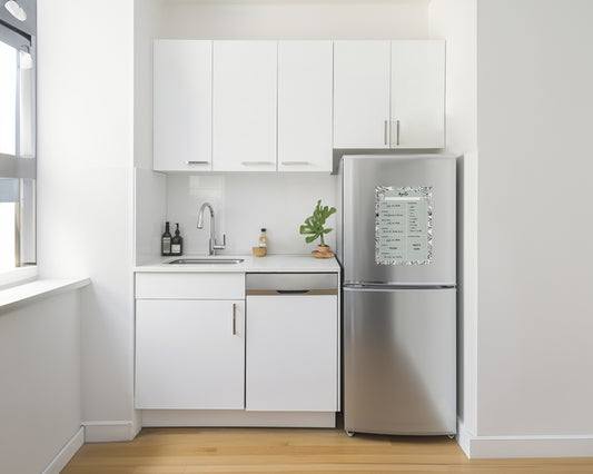 Repositionable/Rewritable Whiteboard - Weekly Planner - Cool Colors