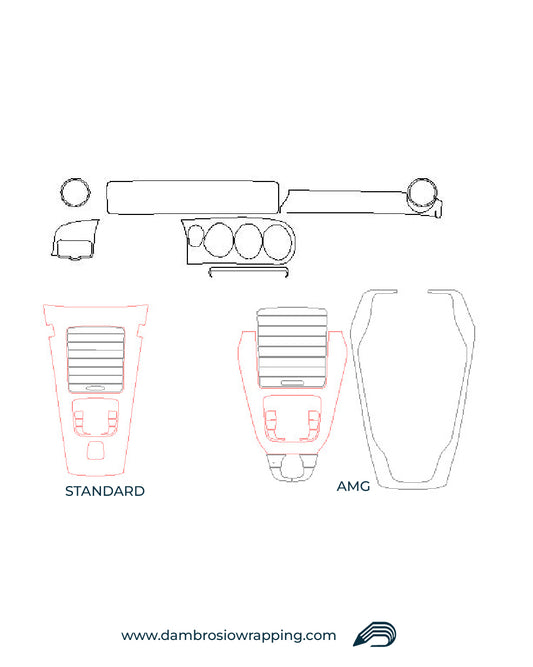 Mercedes Interior Screen Protector Kit - A-Class / A-Class AMG 2023
