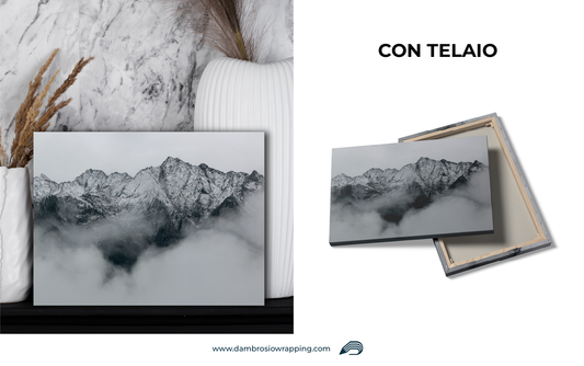 Canvas / Painting Mountain in the Fog