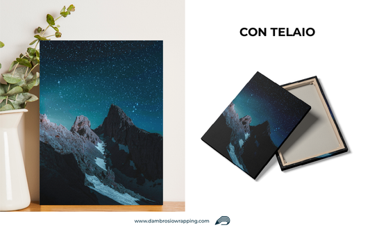 Canvas / Picture Mountains with Starry Sky