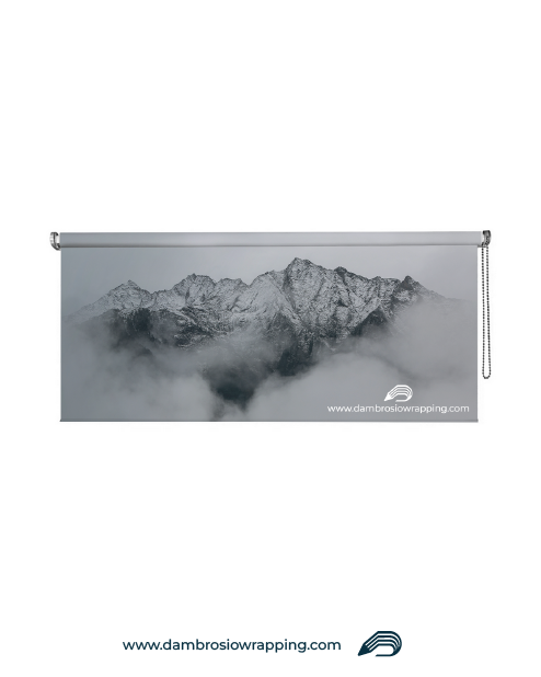 Blackout Roller Blind - Snowy Mountains