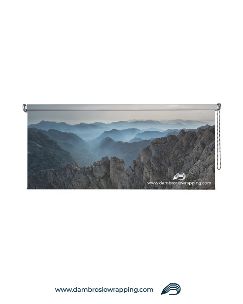 Blackout Roller Blind - Mountain Panorama